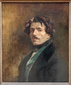Eugène Delacroix, Self-Portrait with Green Vest, 1837, Paris, Musée du Louvre