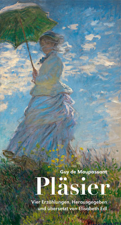 Das Cover von Pläsir zeigt das Gemälde einer Frau mit Sonnenschirm.