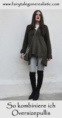 Oversizepulli kombinieren Frühling Entscheidungen Modebloggerin Deutschland Nähen Nähblog Deutschland