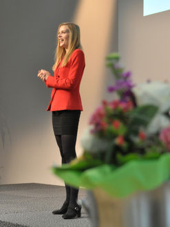 Vera Mickenbecker beim Führungskongress der Familienkasse der Bundesagentur für Arbeit