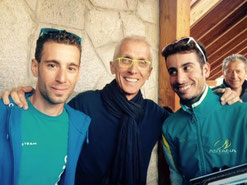 Foto courtesy: Paolo Viberti. Alla vigilia della Vuelta 2015 in compagnia di Aru e Nibali
