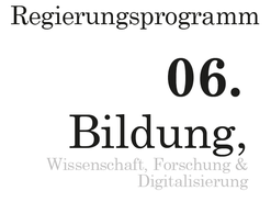 Analyse zum Bildungskapitel in türkisgrünen regierungsprogramm von Renate und Timo Brunnbauer