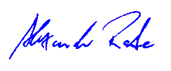 Unterschrift Alexander Rabe