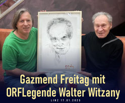 Gazmend Freitag mit  ORFLegende Walter Witzany, 17.01.2025 