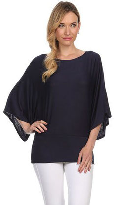 kimono maternity top navy blue