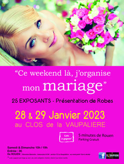 Salon du Mariage Au Clos de la Vaupalière 28 et 29 Janvier 2023
