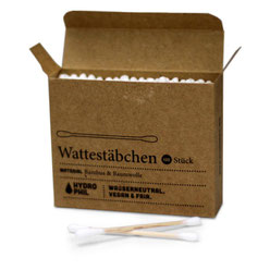 Wattestäbchen Ohrreinigung Baumwolle vegan Bio fairtrade Bambus unverpackt lesswaste zerowaste 