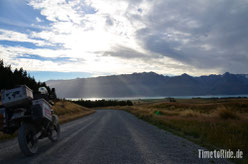 Neuseeland - Lake Pukaki - Motorrad - Reise