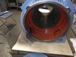 ステーターコイルの抜き取り