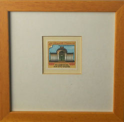 Otto Wagner Briefmarke, gerahmt, € 50,-