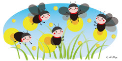虫とカエルのイラストへ