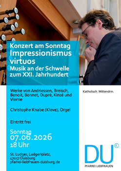 Plakat Konzert am Sonntag