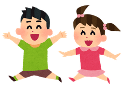 のびのび（体育あそび）のイラスト