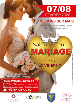 Salon du Mariage et de la Saint Valentin à Resson-sur-Matz - 07 et 08 Février 2026
