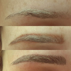 Microblading -Augenbrauen vorher-nachher. Hamburg, Geesthacht & Norderstedt - Pimp my Face