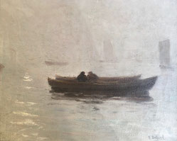 Hermann Delpech Barque sur le Bassin d'Arcachon Galerie Bassam