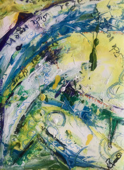 "Riesling"  ,Acryl auf Karton , 30x40 cm, B366
