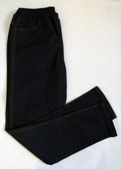 Emoi Jeans Gr. XL schwarz elastischer Bund Schlupfhose