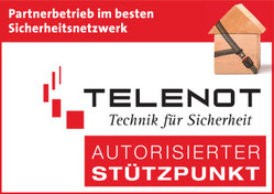 Telenot Partnerbetrieb Sicherheitsnetzwerk bestes Sicherheitsnetzwerk mit Brief und Siegel