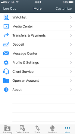 schwab smartphone banking app