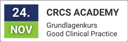 Grundlagenkurs Good Clinical Practice (GCP): Kurstermin am 24.11. und 01.12.2025.