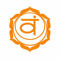 Symbole du chakra sacré Svadhisthana – pierres naturelles liées à la créativité et aux émotions