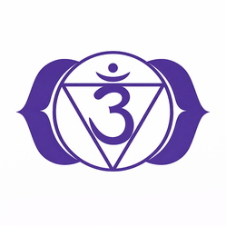 Symbole du chakra du troisième œil Ajna – pierres naturelles liées à l’intuition et à la clarté