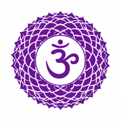 Symbole du chakra couronne Sahasrara – minéraux associés à la spiritualité et à l’élévation