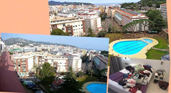 Vue sur Lloret de Mar depuis la chambre d'hôtel.