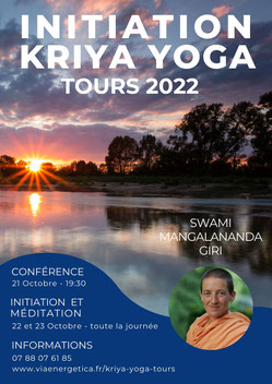 Vendredi 21 octobre 2022 à 19h30 - Swami Mangalananda Giri Conférence : La Voie Originelle et Ancestrale du Kriya Yoga