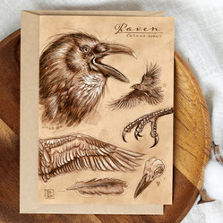digital poster download raven | Digitaler Plakat Download Rabe | Sandra Mahn