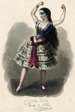 El ole. Pepita de Oliva. Wien im Bureau der Theaterzeitung um 1853.