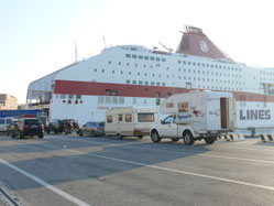 Einschiffung in Ancona