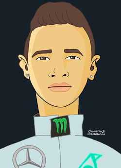 Lewis Hamilton by Muneta & Cerracín