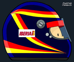Helmet of Emilio de Villota by Muneta & Cerracín