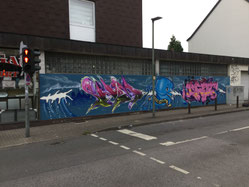 Wand Bochumer Straße Ecke Munscheidstr. Foto: Spunk Gelsenkirchen