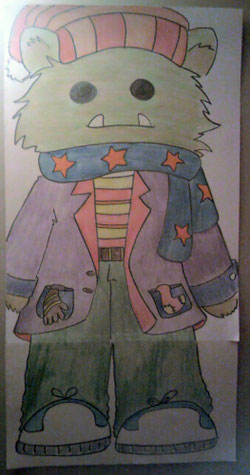 cute monster Big George children picture Book English kids ESL worksheet big george bigfoot