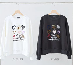 ハート＆パール プルオーバー  フォーユー価格　2,980円(税込)   