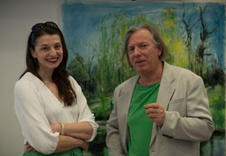 Gazmend Freitag und Keti Berisha bei der Vernissage “Bäume als Kunst” im Wissensturm, 3. Juni 2025 © Toraj Rahimi