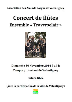 Dimanche 30 novembre 17h Valentigney