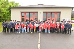 Hier ein Großteil der Wehr bei 150-jährigen Jubiläum der Freiwilligen Feuerwehr Brand ( Bitte Anklicken zum Vergrößern) 