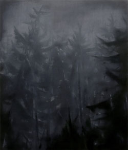Matthieu van Riel Schilderijen. Wald Empfindung (2) 140x120cm acryl en olie op canvas 2017
