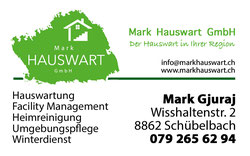 Mark Hauswart GmbH Flyer Aussenseite