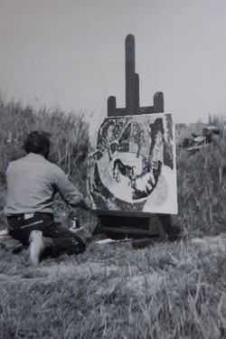 Max schildert in Ransdorp 60 er jaren