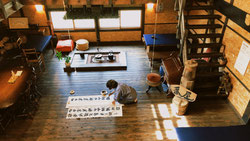 余市の茶話あだちさんで開催された二胡奏者福本ゆめさんとのコラボイベントの写真です。