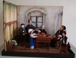 Diorama Marthin Luther und Familie