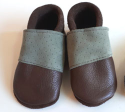 khaki designleder kokido Puschen
