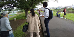 遊歩道の安全視察（協力：区政推進課）