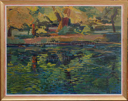 Nr.4314  Uferlandschaft mit Spiegelung