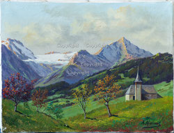 Nr. 4011 Berglandschaft mit Kirche